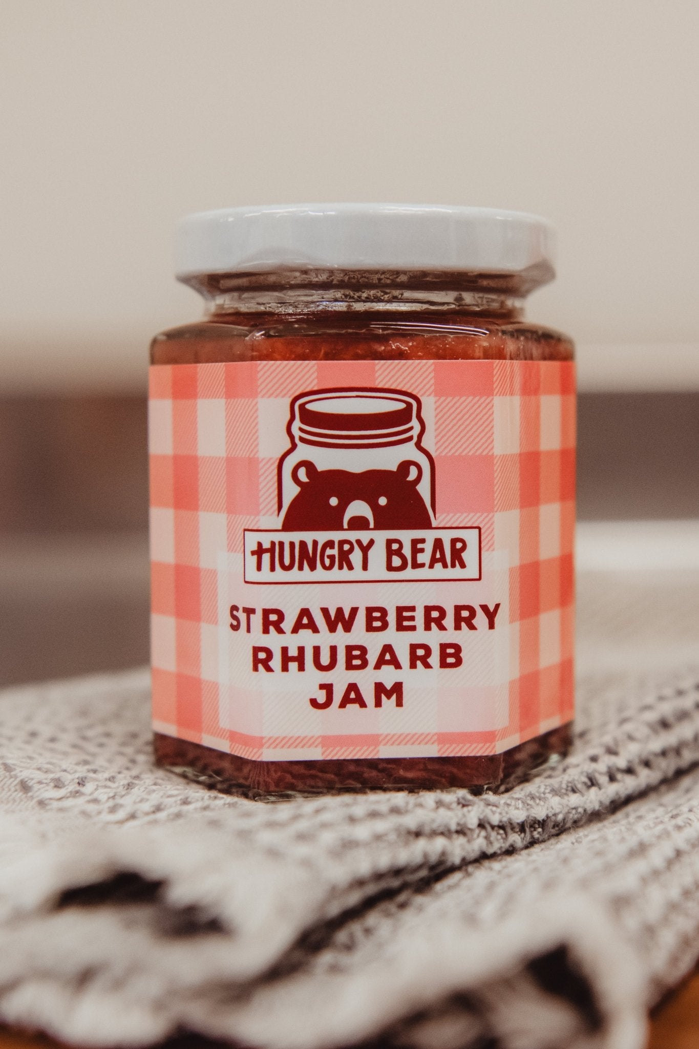 Strawberry Rhubarb Jam - Hungry Bear Jellies