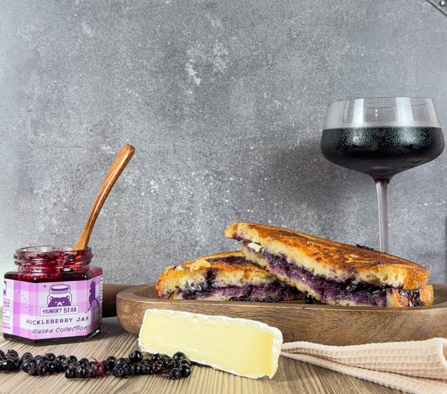 Huckleberry Jam - Hungry Bear Jellies